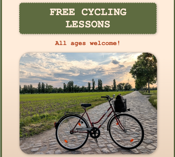 Cycling lessons web preview